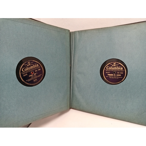 416 - Two vintage gramophone record albums full of 78's records includes Columbia records, His Masters Voi... 