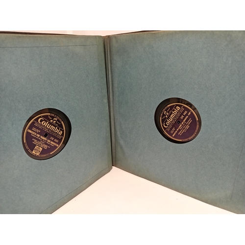 416 - Two vintage gramophone record albums full of 78's records includes Columbia records, His Masters Voi... 