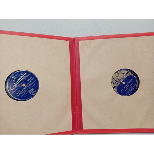 416 - Two vintage gramophone record albums full of 78's records includes Columbia records, His Masters Voi... 