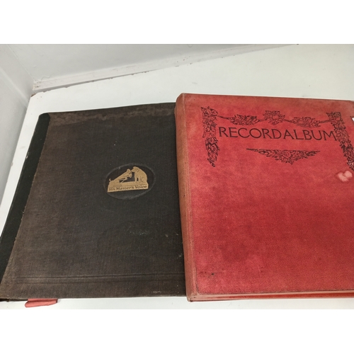 416 - Two vintage gramophone record albums full of 78's records includes Columbia records, His Masters Voi... 