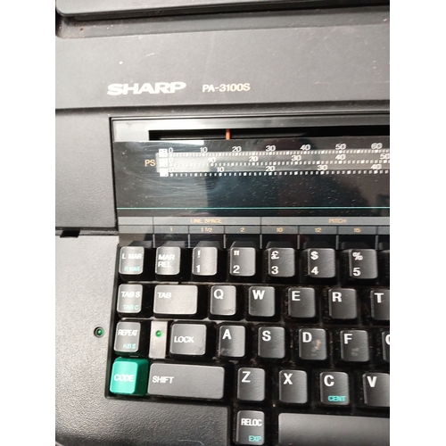 420 - Sharp PA 3100s Typewriter Portable Electronic Intelliwriter