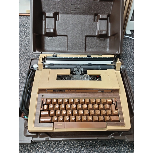 421 - Vintage Smith Corona Electra Automatic cased typewriter