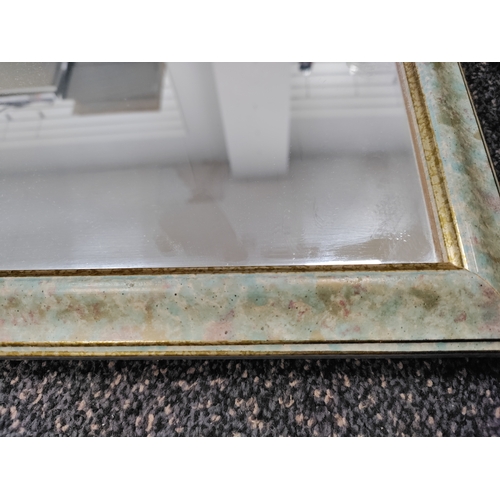 425 - Guilt edge mirror. H 66cm x W 57cm