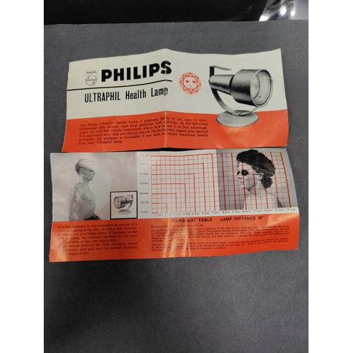 443 - Phillips Ultra Phil Health Lamp in box with spare bulb.