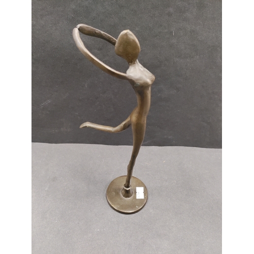 449 - A bronze figure of a ballerina