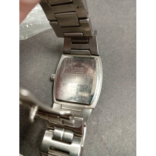 709 - Guess Steel mens water resistant watch