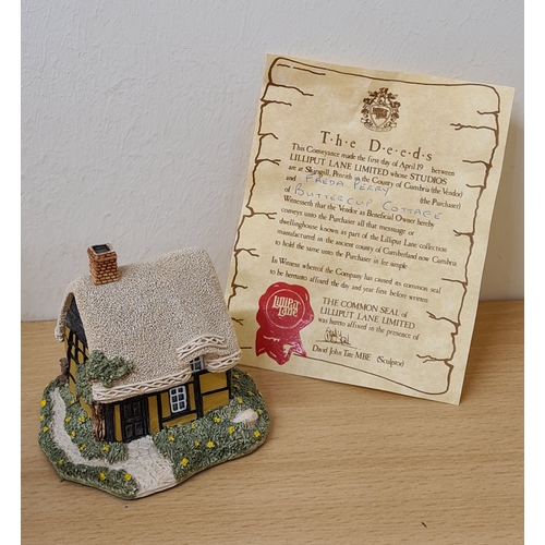 501 - Lilliput Lane British Miniature Models Collection, boxed with paperwork: Portland Bill Lighthouse; F... 