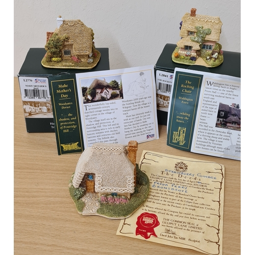 502 - Lilliput Lane British Miniature Models Collection, boxed with paperwork: Make Mother's Day & The Roc... 