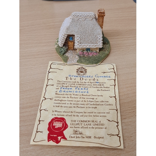 502 - Lilliput Lane British Miniature Models Collection, boxed with paperwork: Make Mother's Day & The Roc... 