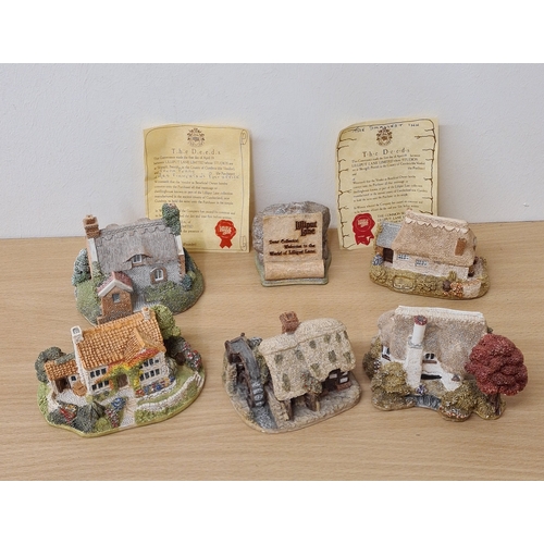 402 - Lilliput Lane British Miniature Models Collection, 6 loose items to include: Mrs Pinkerton's Post Of... 