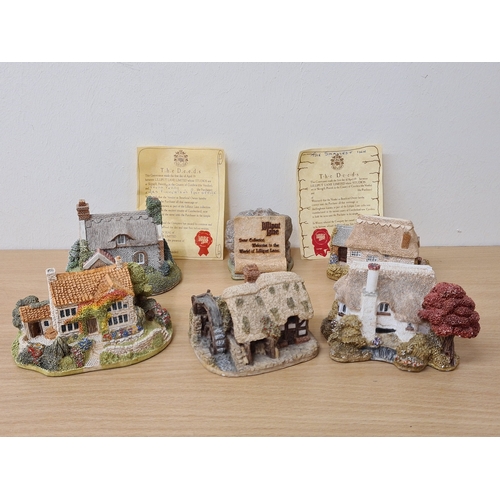 402 - Lilliput Lane British Miniature Models Collection, 6 loose items to include: Mrs Pinkerton's Post Of... 