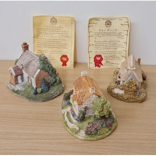 402 - Lilliput Lane British Miniature Models Collection, 6 loose items to include: Mrs Pinkerton's Post Of... 