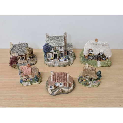 403 - Lilliput Lane British Miniature Models Collection, 6 loose items to include: Swaledale Teas; Bramble... 