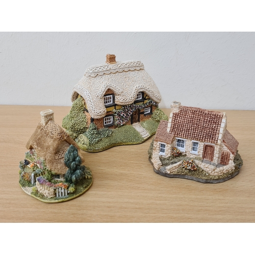 403 - Lilliput Lane British Miniature Models Collection, 6 loose items to include: Swaledale Teas; Bramble... 