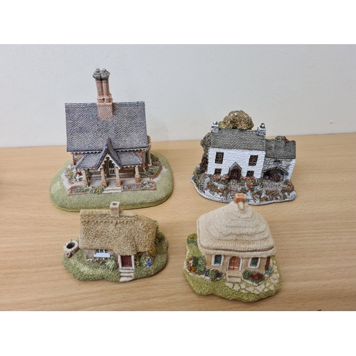 412 - Lilliput Lane British Miniature Models Collection, 9 loose items all very slighty damaged or labels ... 