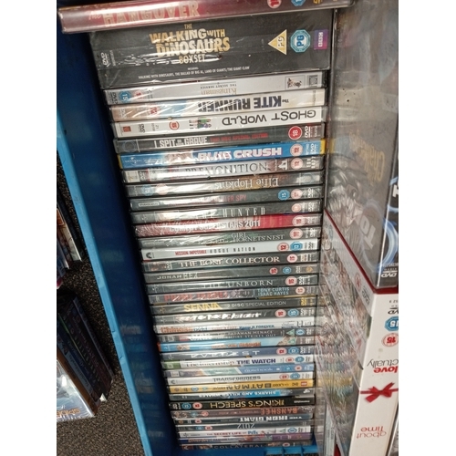 421 - Job lot of vintage mainly sealed dvd's AND Blue Rays includes boxed sets, Love actually, Gangs of ne... 