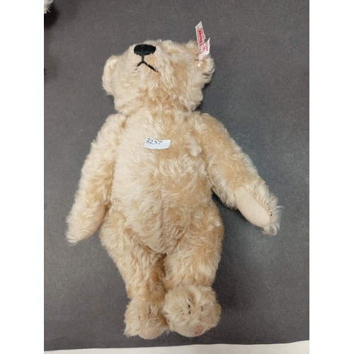 505 - Steiff Royal wedding William and Catherine mohair Teddy bear with stitched paws H 26cm x W 16cm