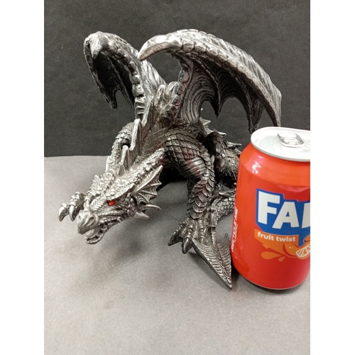 429 - Large resin dragon figure. H 18cm x W 16cm