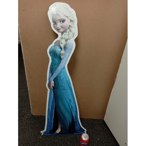 435 - Large Disney frozen stand up cardboard cut out. H 100cm x 38cm x the