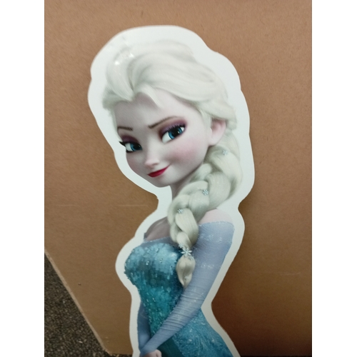 435 - Large Disney frozen stand up cardboard cut out. H 100cm x 38cm x the