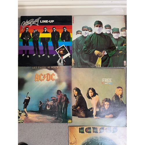 515 - Job lot of early rock vinyl record albums in various conditions. To include Graham Bonnet, Rainbow, ... 