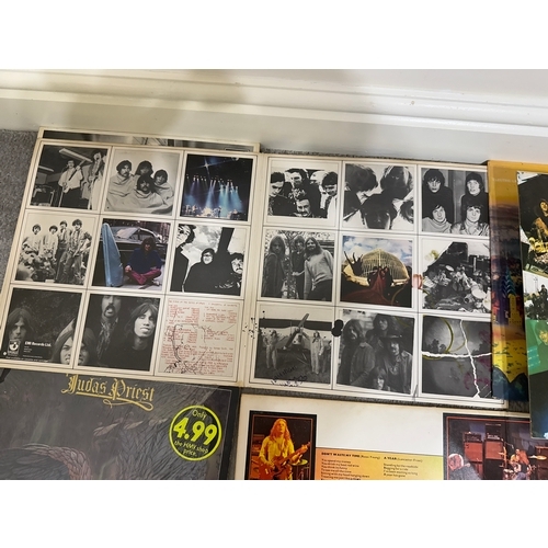 513 - Selection of vintage rock vinyl record albums in various conditions. To include The Rolling Stones, ... 