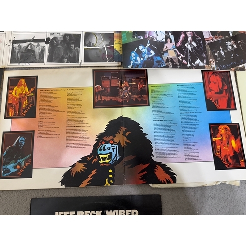 513 - Selection of vintage rock vinyl record albums in various conditions. To include The Rolling Stones, ... 