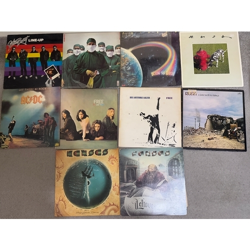 515 - Job lot of early rock vinyl record albums in various conditions. To include Graham Bonnet, Rainbow, ... 