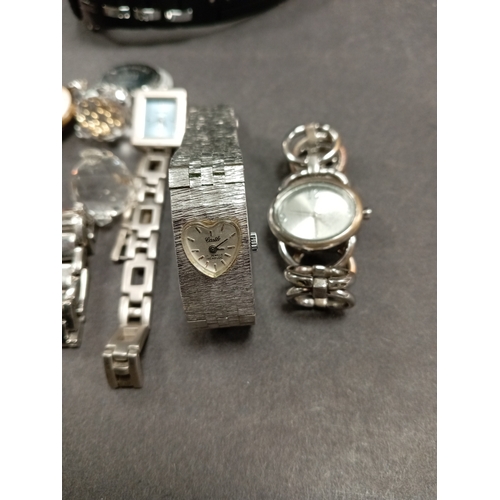 676 - Job lot of vintage watches and 925 silver ring missing a stone etc, watches include Storm, Rotary, S... 