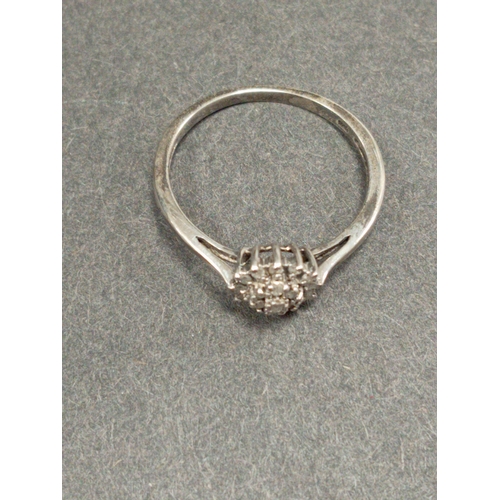 677 - 925 silver Elizabeth II Regina 'The diamond jubilee' 1952-2012 diamond ring boxed size P