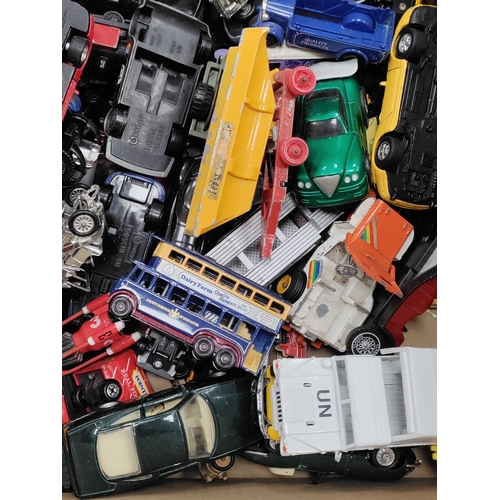 458 - A job lot of diecast toy cars to include Britains, Lesney, Corgi and days gone