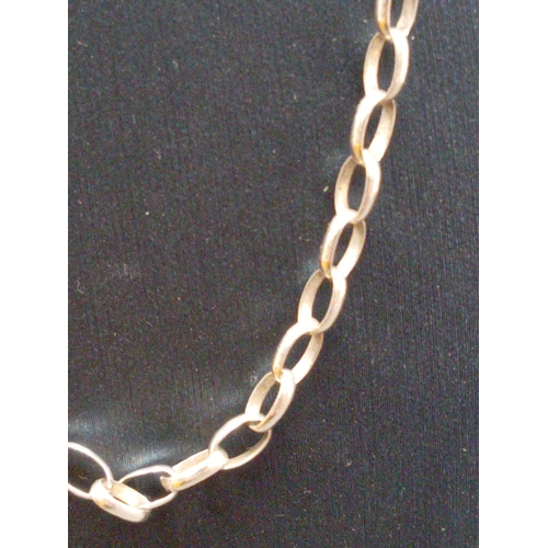 682 - 925 silver link chain L 40cm