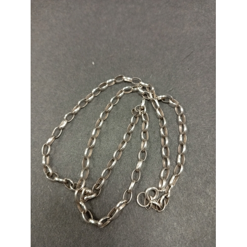 682 - 925 silver link chain L 40cm