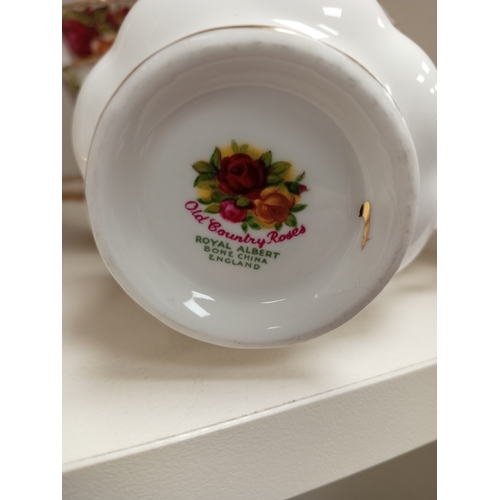 470 - Royal Albert, Old Country Roses, six cups and six saucers