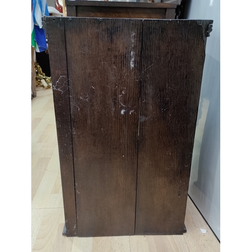 476 - Antique Victorian ebony display cabinet. H 71.5cm x W 44.5cm x D 30cm