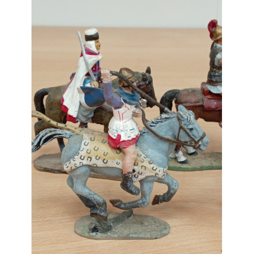 592 - Six die-cast delprado collection soldier's on horseback figures dating from 433-1941Includes Officer... 