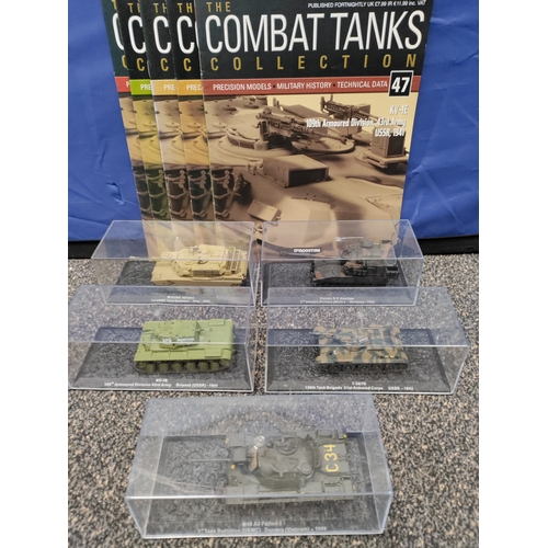 609 - A collection of 5 tanks from 