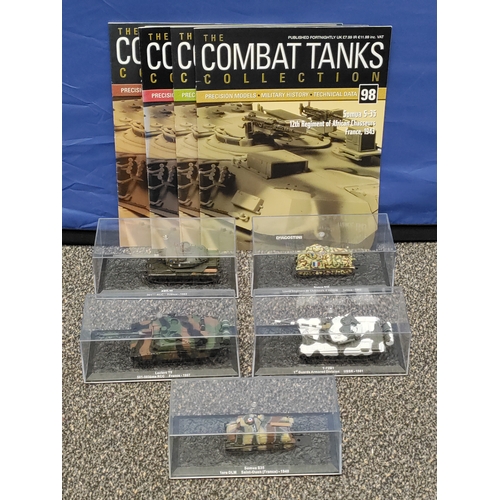 627 - A collection of 5 tanks from 