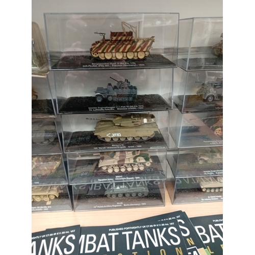 628 - Job lot of compact tanks collection, twenty in total with a Jon lot of magazines. Includes LWS I, Su... 