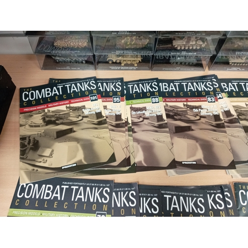 628 - Job lot of compact tanks collection, twenty in total with a Jon lot of magazines. Includes LWS I, Su... 