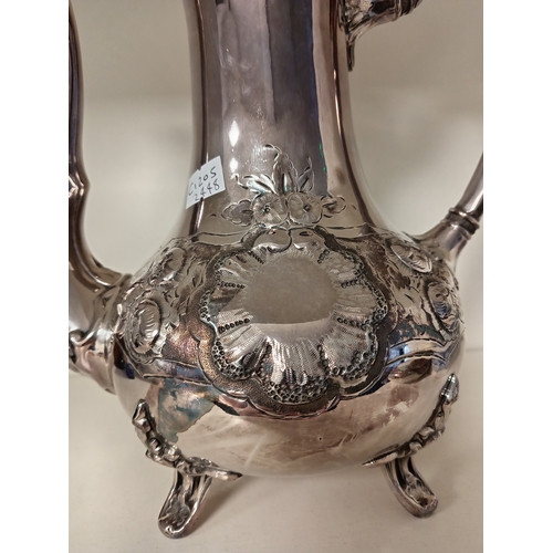 644 - Antique Victorian Sheffield silver plated coffee pot