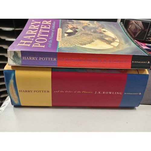 504 - A job lot of harry potter books mostly first editions. To include Harry Potter and the order of the ... 