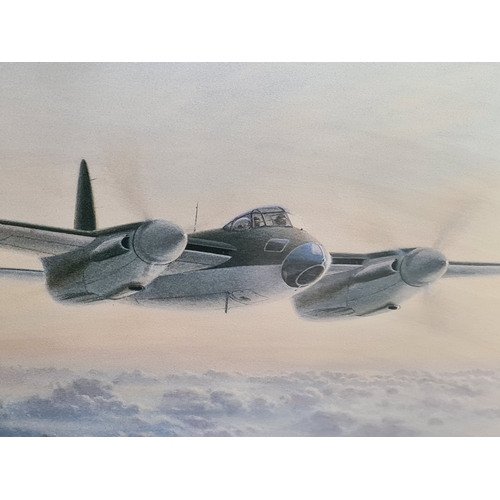 475 - Collection of 3 glass framed aviation prints of WW2 warplanes to include two by Coulson and one by T... 