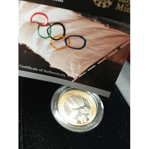 740 - 2008 £2 Silver Proof ' Olympic Games Handover Ceremony To London 'Two Pound Coin. Weight 12 grams