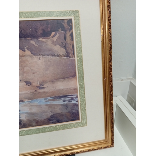 523 - William Russell Flint print in an ornate frame H 46cm x W 58cm.