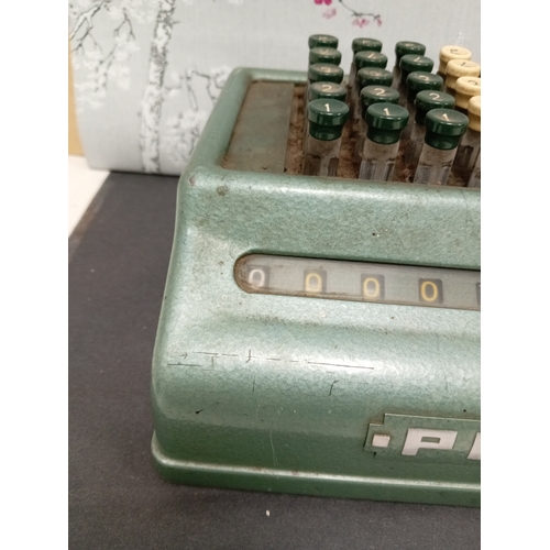 462 - Antique PLUS Bell Punch Calculator/Mid century 1950s Accountancy Tool/Antique Calculator.