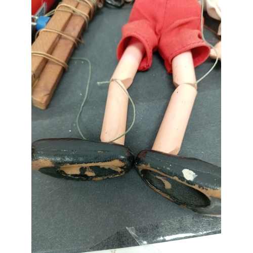 468 - Vintage Pelham Disney Pinocchio marionette string puppet. H 27cm x W 14cm.