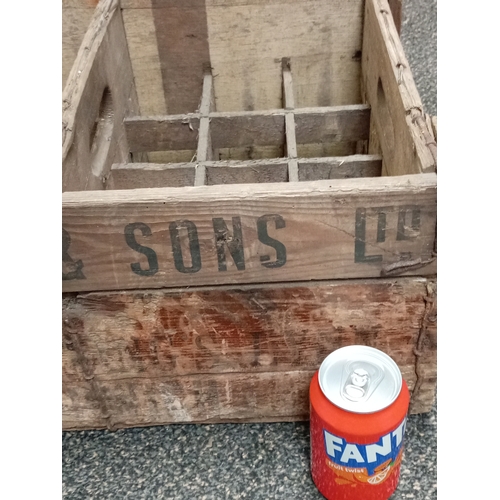 471 - Bullards & Son's Ltd Antique beer/bottle crate. H 24cm x W 51cm.