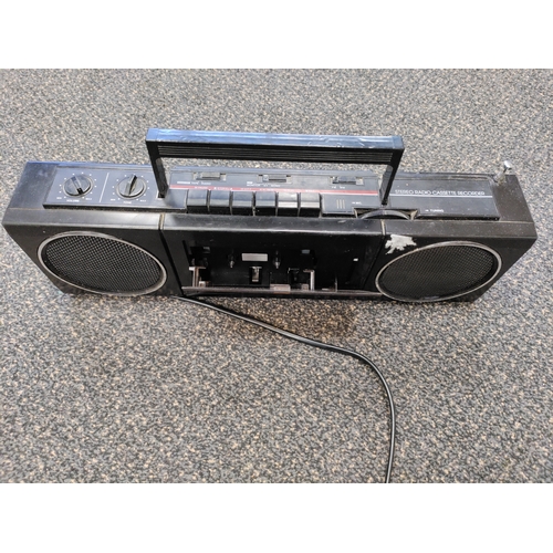 496 - A vintage working Alba stereo radio cassette recorder