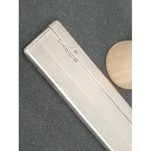 676 - Hallmarked Birmingham Silver 1940-1941 vintage comb in case. Weight 27.52 grams.